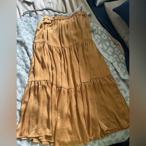 Chic Burnt Orange Maxi Skirt for Women by Amazon The Drop & Kelclight